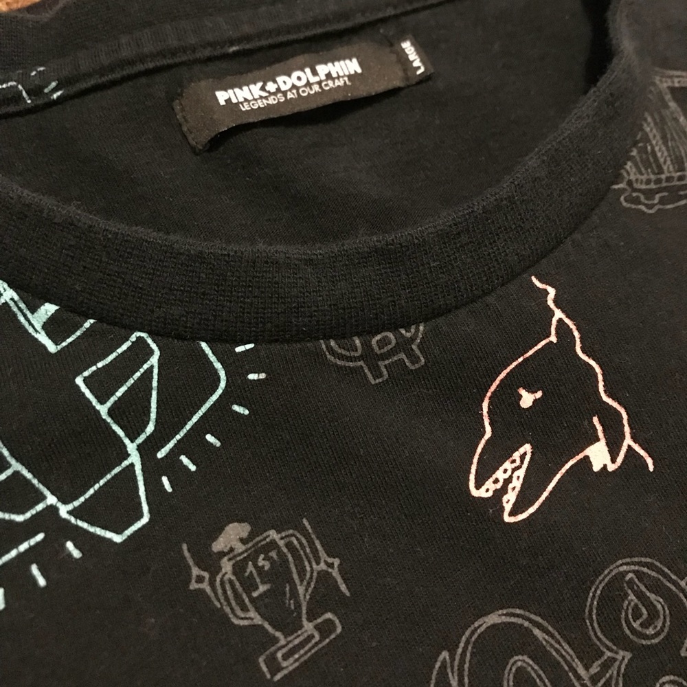 Pink dolphin t shirt